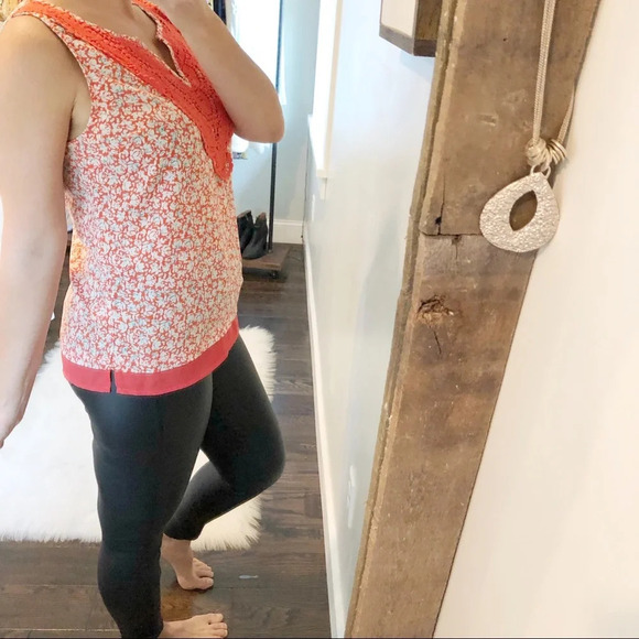 Anthropologie Skies are Blue top crochet detail - Picture 4 of 8